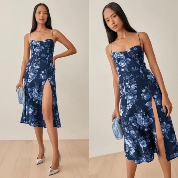 Reformation Juliette Dress Lottie Size 8 - Picture 1 of 3